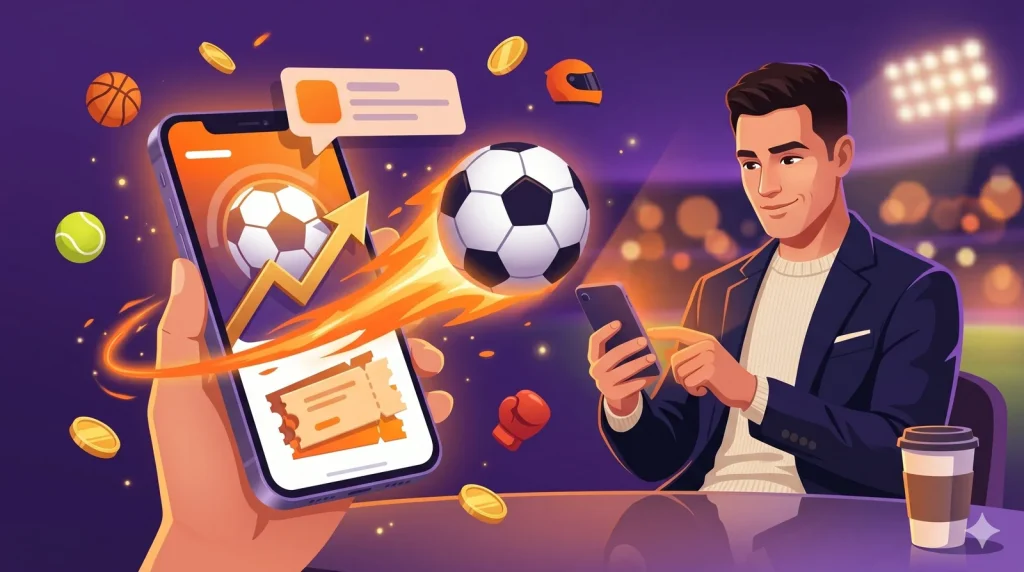 Milyar.com mobilden spor bahsi: akıllı telefon canlı futbol bahsi ve kupon ekranı