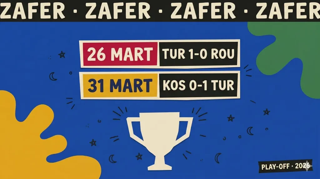 Türkiye Dünya Kupası play off zafer Romanya Kosova maç skorları
