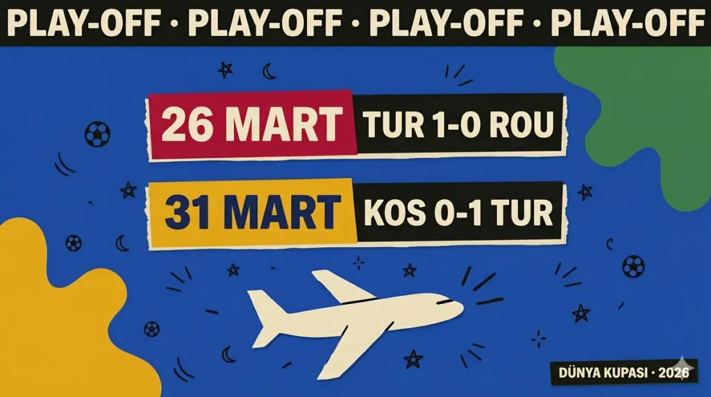 Türkiye milli takım play off zaferi Romanya 1-0 Kosova 1-0 Dünya Kupası bileti