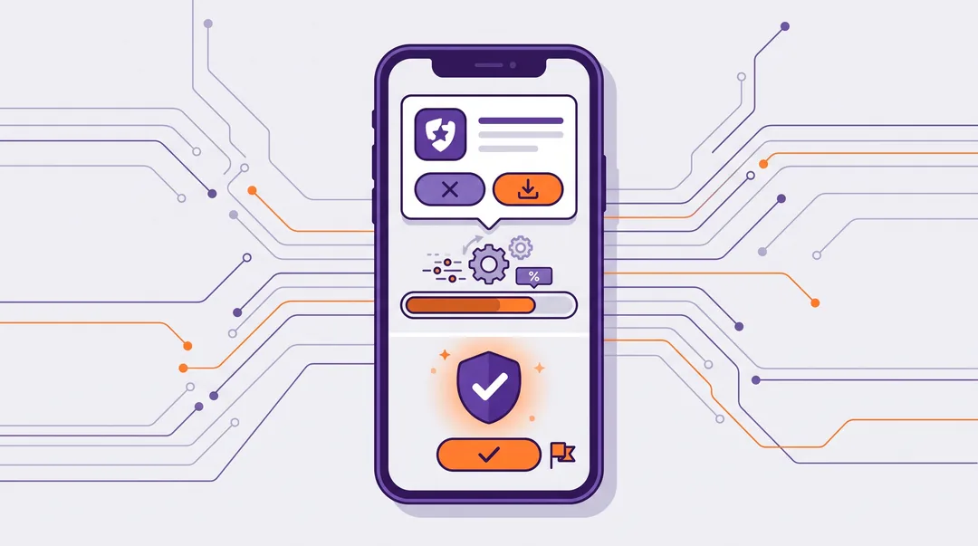 Android telefonda APK kurulum adımlarını gösteren onay ekranı